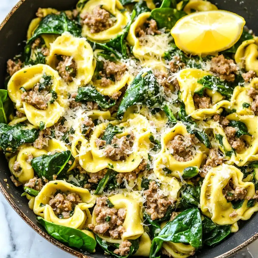 One-Pan Tortellini and Sausage Skillet Dinner Recipe - Recipe Image