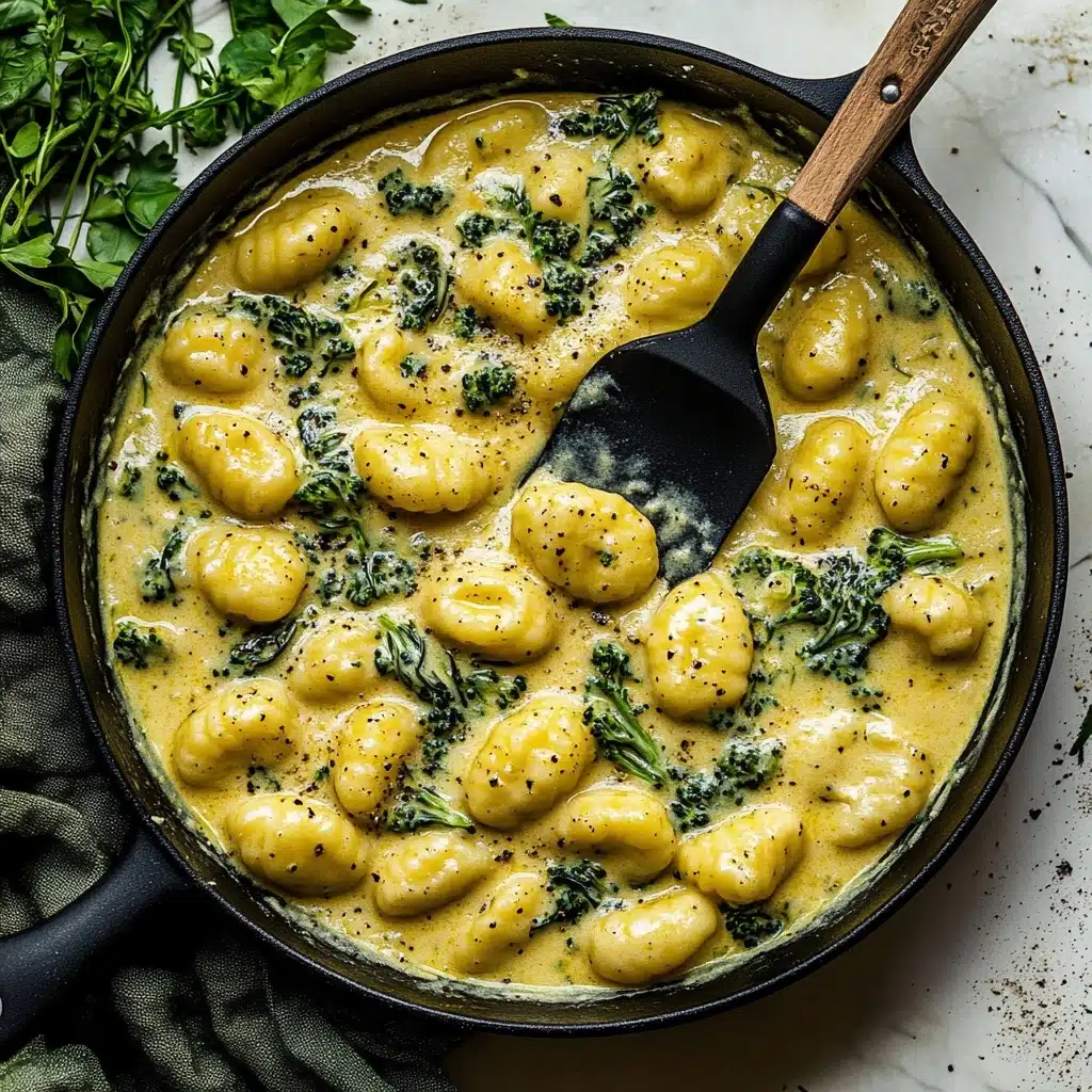 Creamy Lemon Pesto Gnocchi with Broccoli Recipe - Recipe Image
