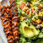 BBQ Chicken Skewer Salad Recipe