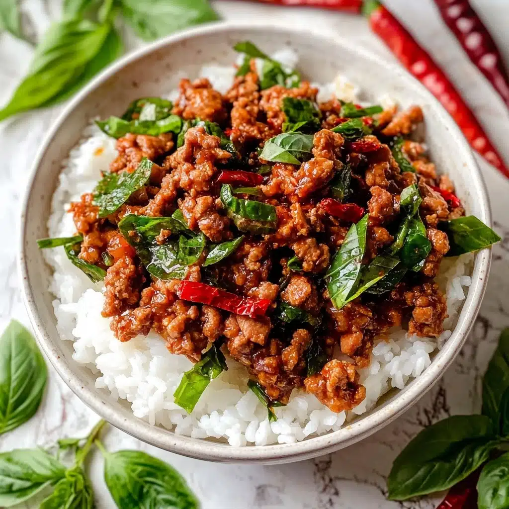 Thai Basil Chicken (Easy Gai Pad Krapow) Recipe - Recipe Image