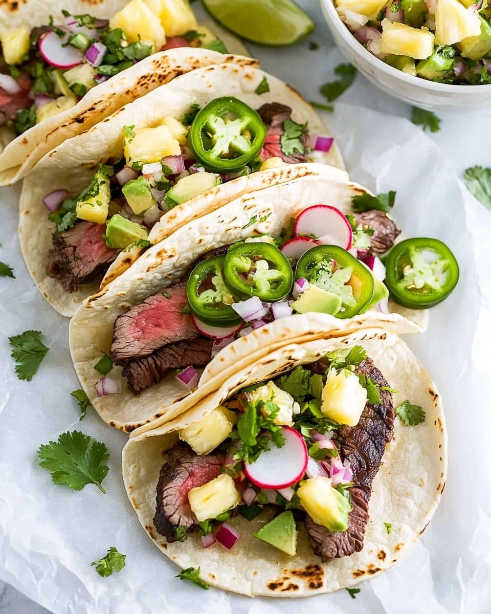 The Ultimate Steak Tacos with Pineapple Salsa Recipe