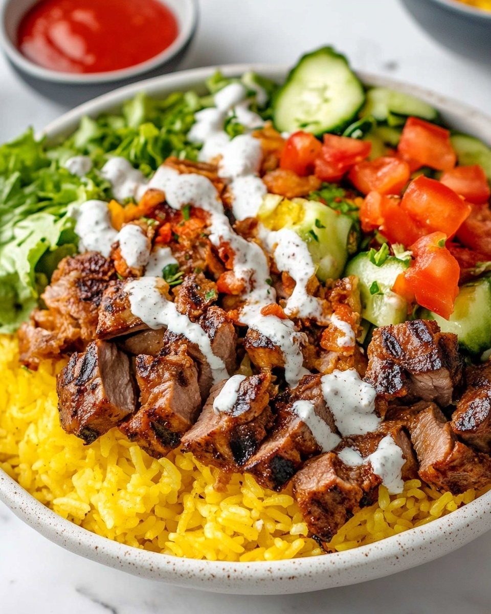 Homemade Halal Cart Chicken & Rice Recipe