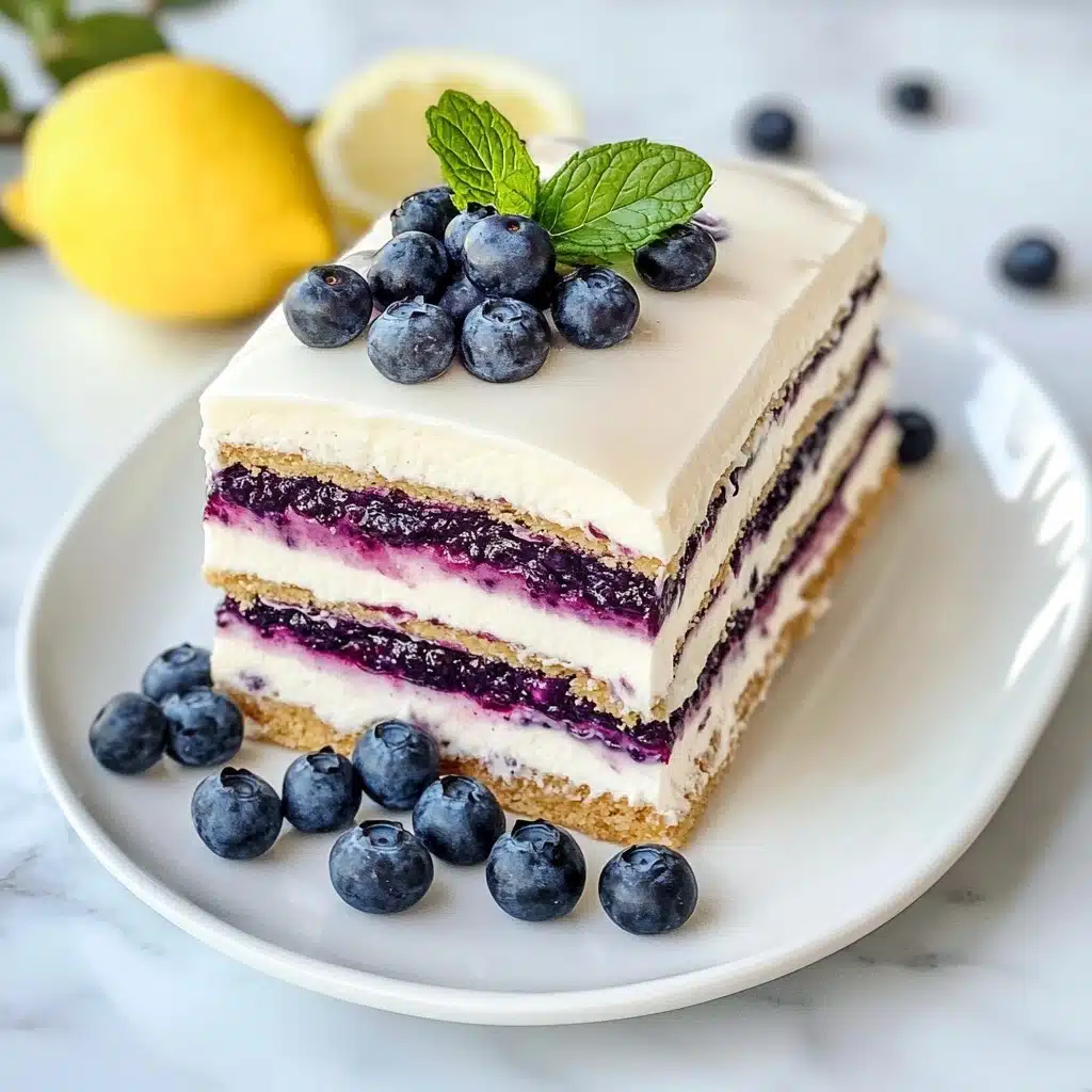 Blueberry Lemon Icebox Cake Recipe - Recipe Image