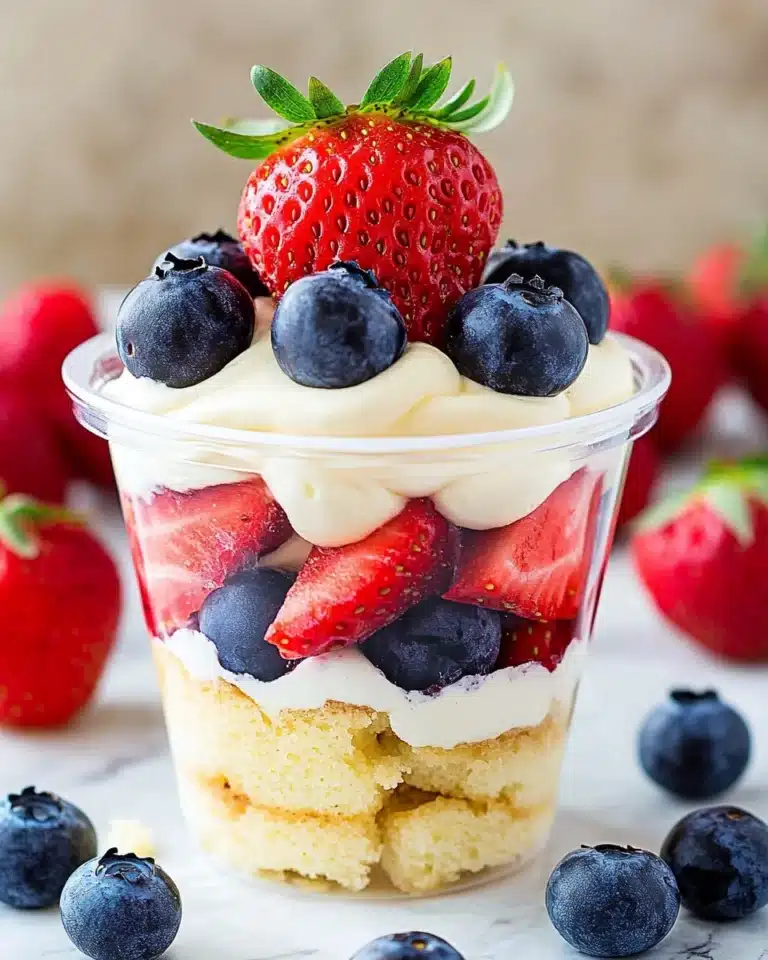Berry Patriotic 4th of July Trifles Recipe