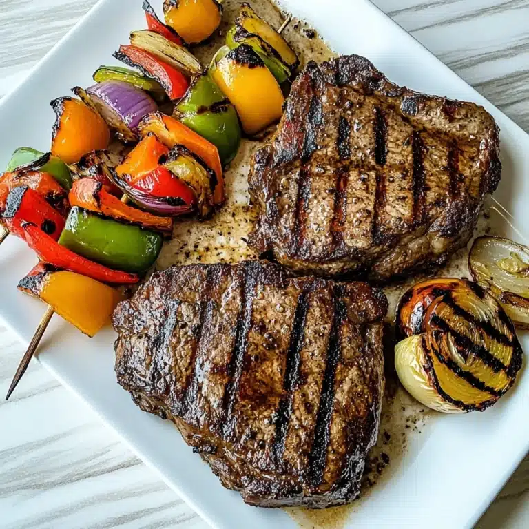 Perfect Grilled Ribeye Steaks with Basil Garlic Butter Recipe