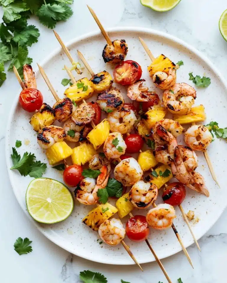 Spicy Grilled Shrimp w/ Pineapple Sauce Recipe