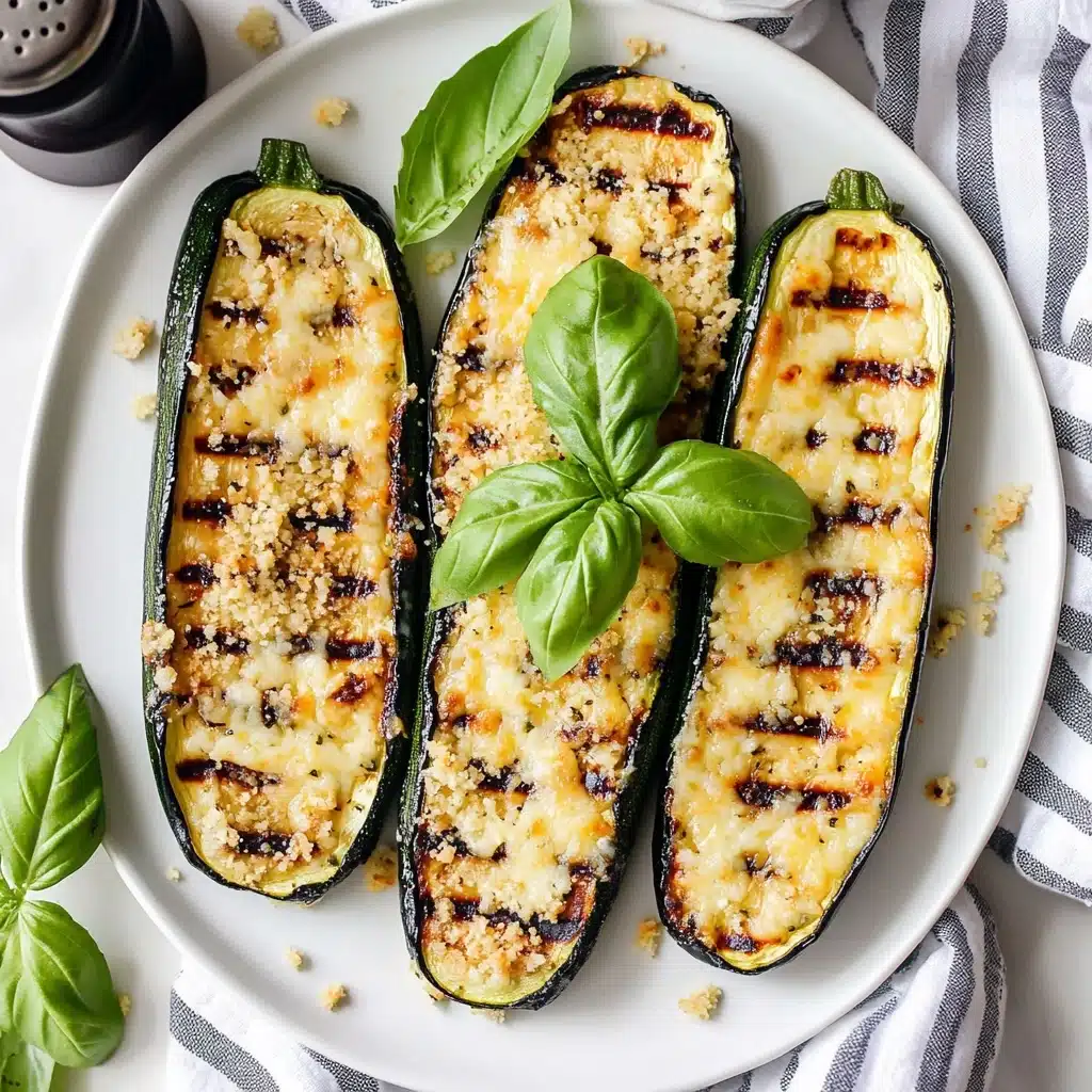 Grilled Zucchini with Lemon, Garlic and Parmesan Recipe - Recipe Image