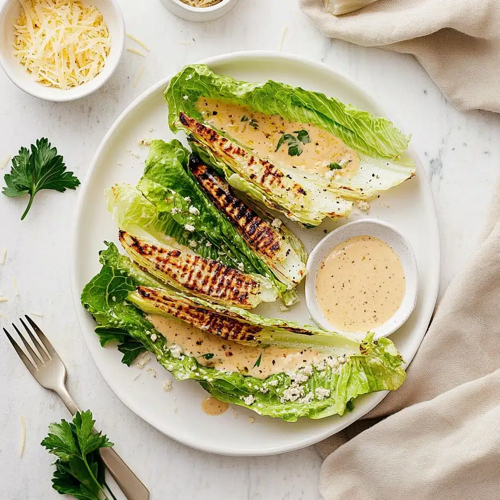 Grilled Romaine Lettuce Caesar Salad Recipe - Recipe Image