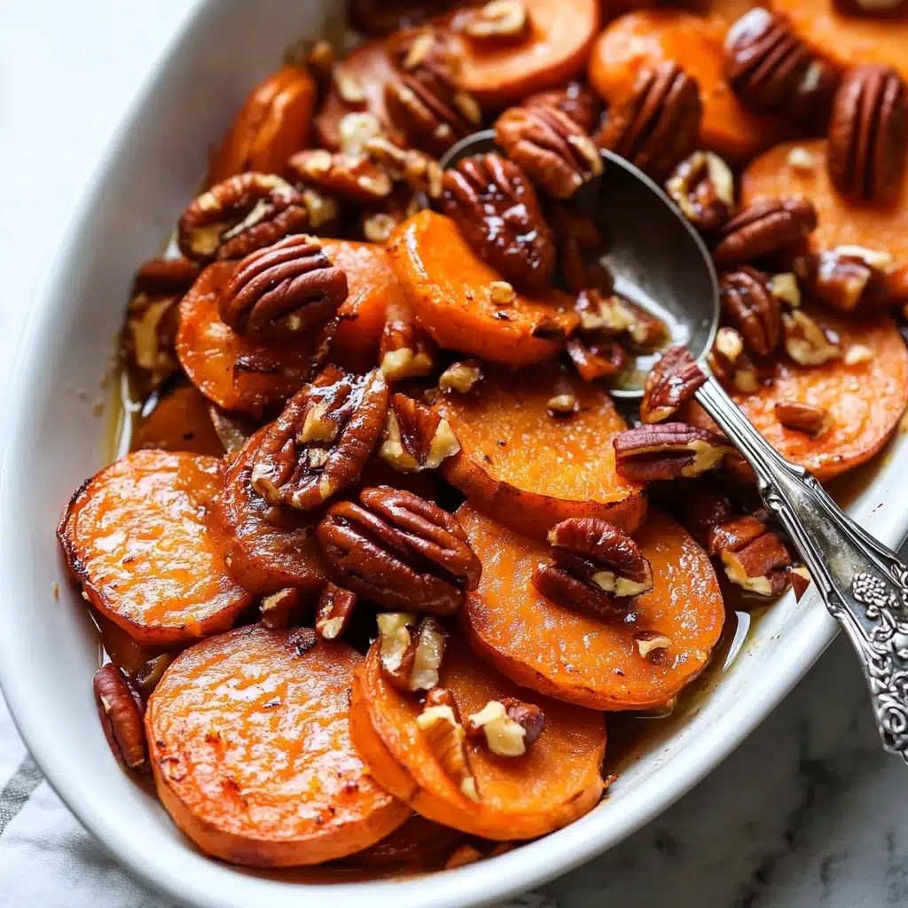 Maple-Pecan Roasted Sweet Potatoes Recipe - Recipe Image