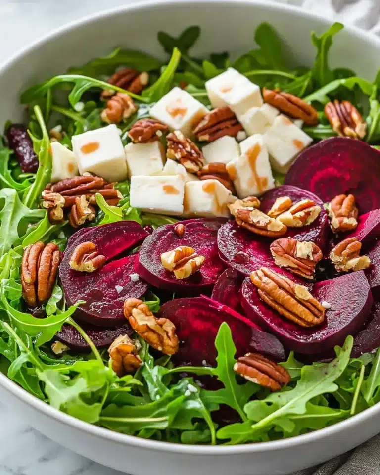 Beet Salad with Arugula and Balsamic Vinaigrette Recipe