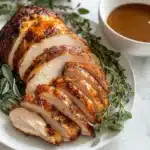 Butter and Herb Turkey Breast Roast with Easy Pan Gravy Recipe