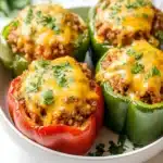 Instant Pot Stuffed Peppers with Ground Beef Recipe