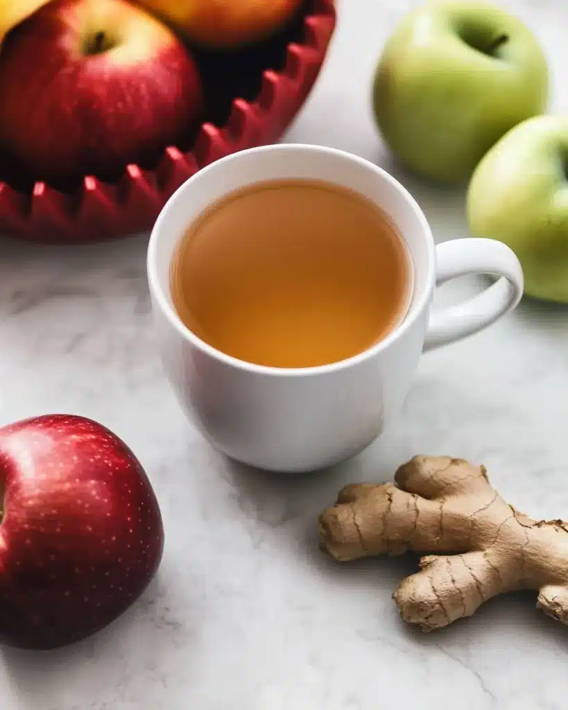 Korean Apple Tea with Ginger and Cinnamon Recipe