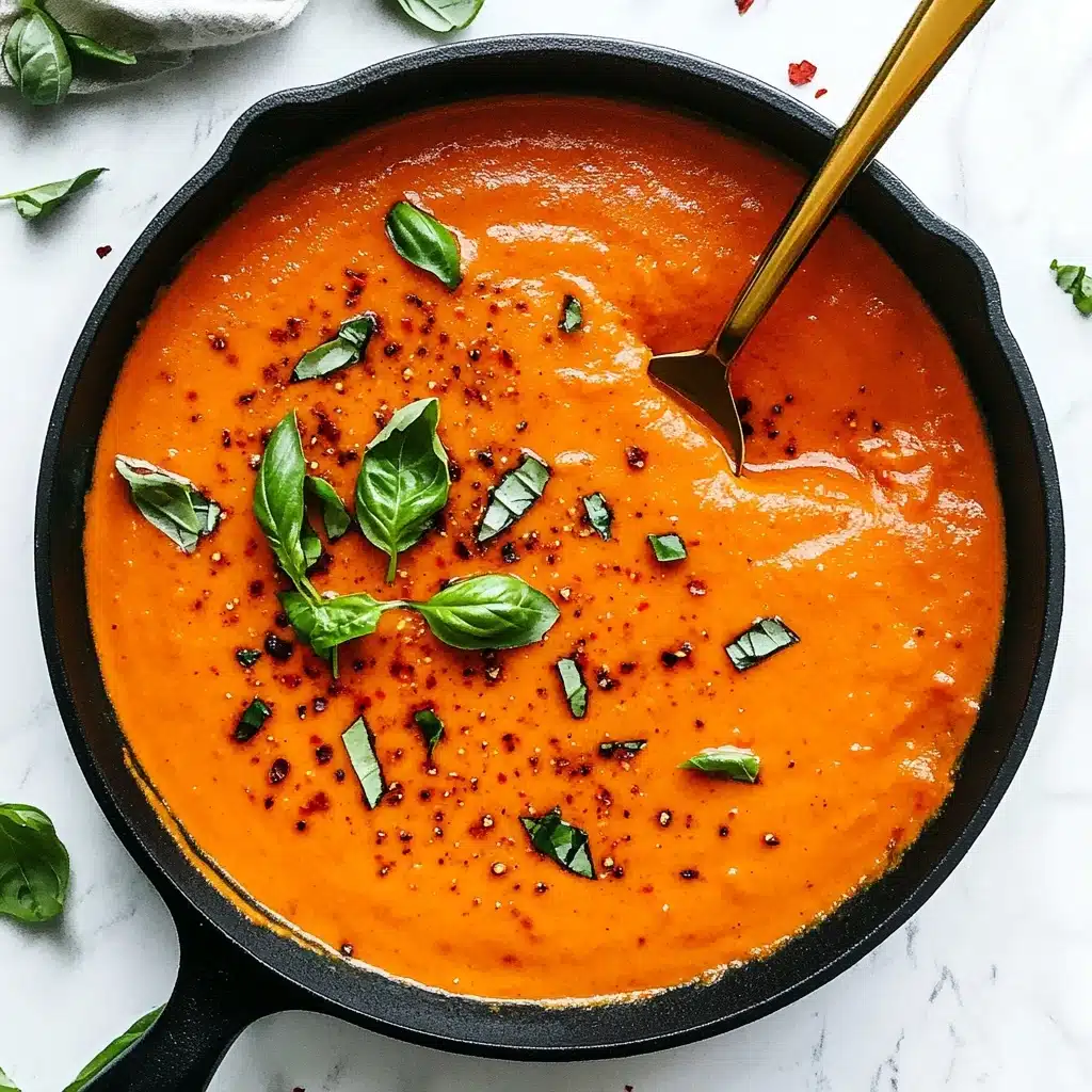 Roasted Red Pepper Pasta Recipe - Recipe Image