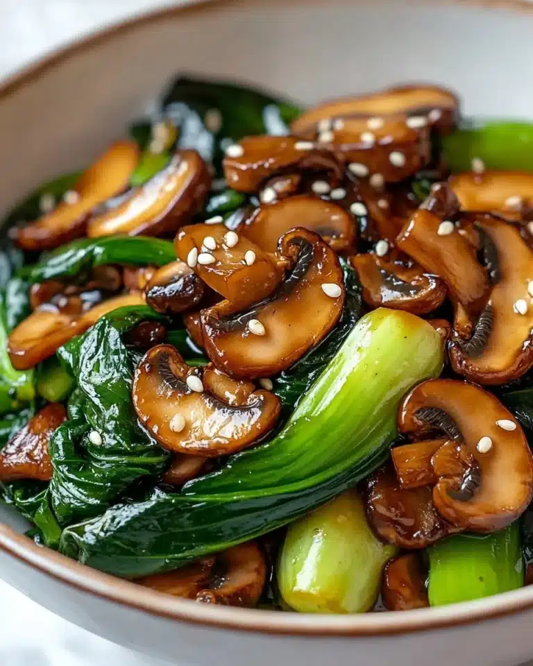 Bok Choy and Mushroom Stir Fry Recipe