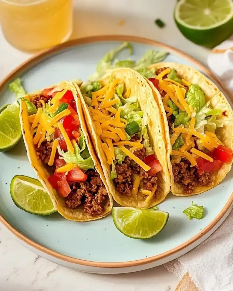 Crispy Ground Beef Tacos Recipe
