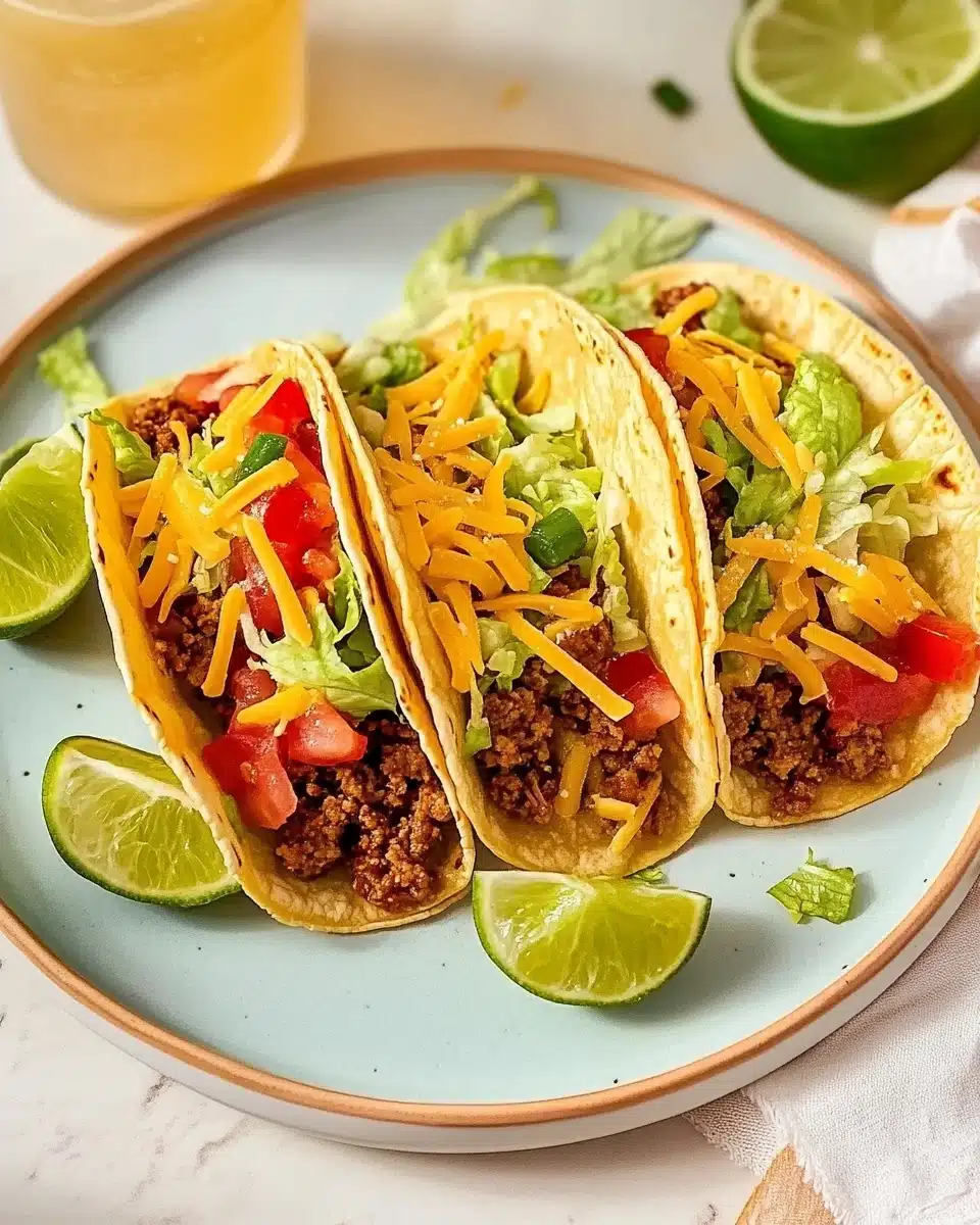 Crispy Ground Beef Tacos Recipe