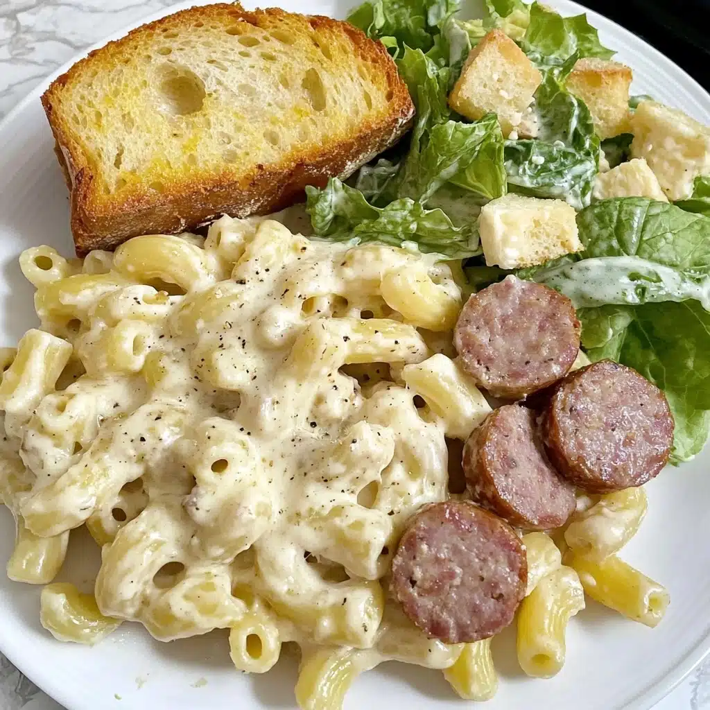 Smoked Sausage Alfredo Pasta Recipe - Recipe Image