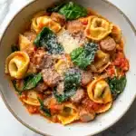 One Pan Tortellini with Sausage Recipe