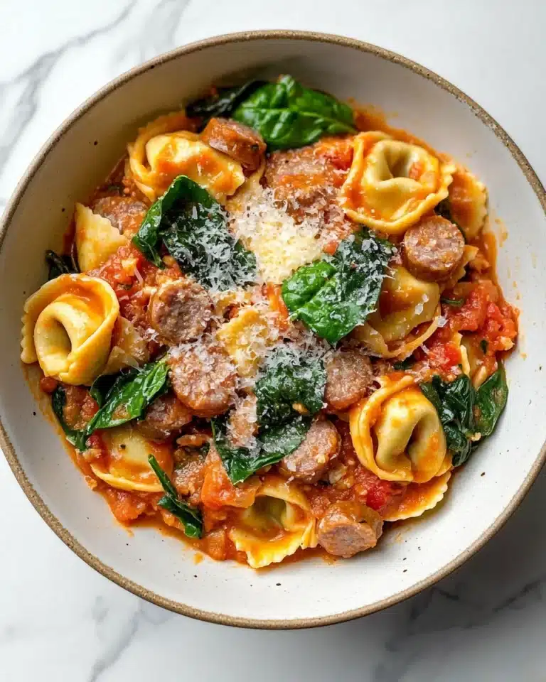 One Pan Tortellini with Sausage Recipe