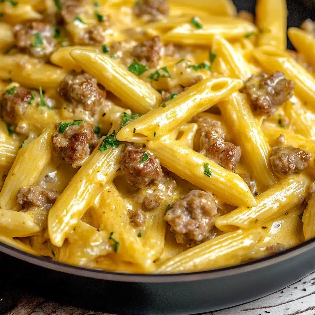 Cheesy Ground Beef Pasta Skillet Recipe - Recipe Image