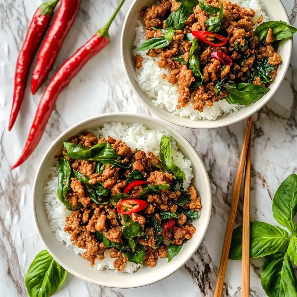 Thai Basil Chicken (Easy Gai Pad Krapow) Recipe - Recipe Image
