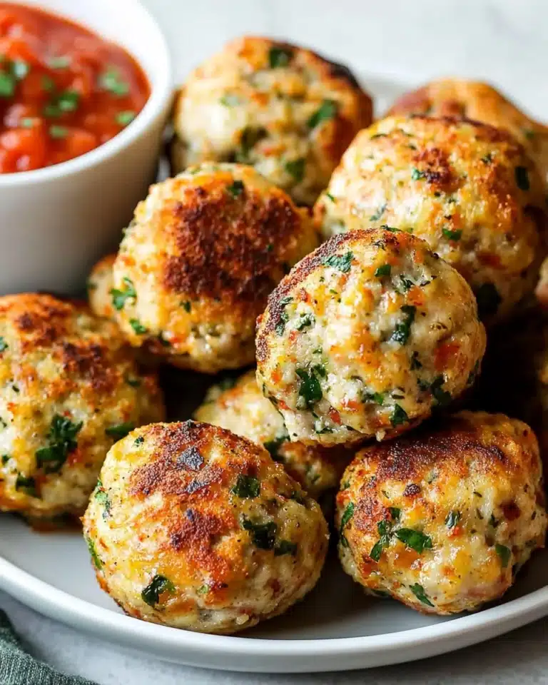 Italian-Style Chicken Meatballs Recipe