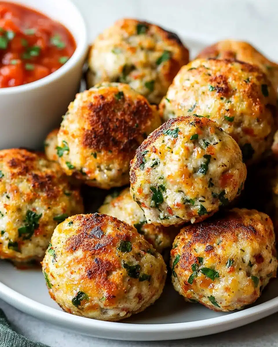 Italian-Style Chicken Meatballs Recipe