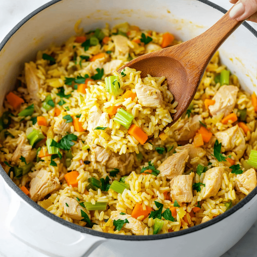 One Pot Chicken and Rice Recipe - Recipe Image