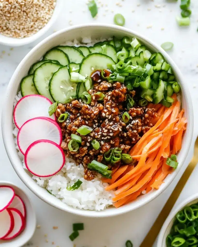 Korean Ground Beef Bowls Recipe