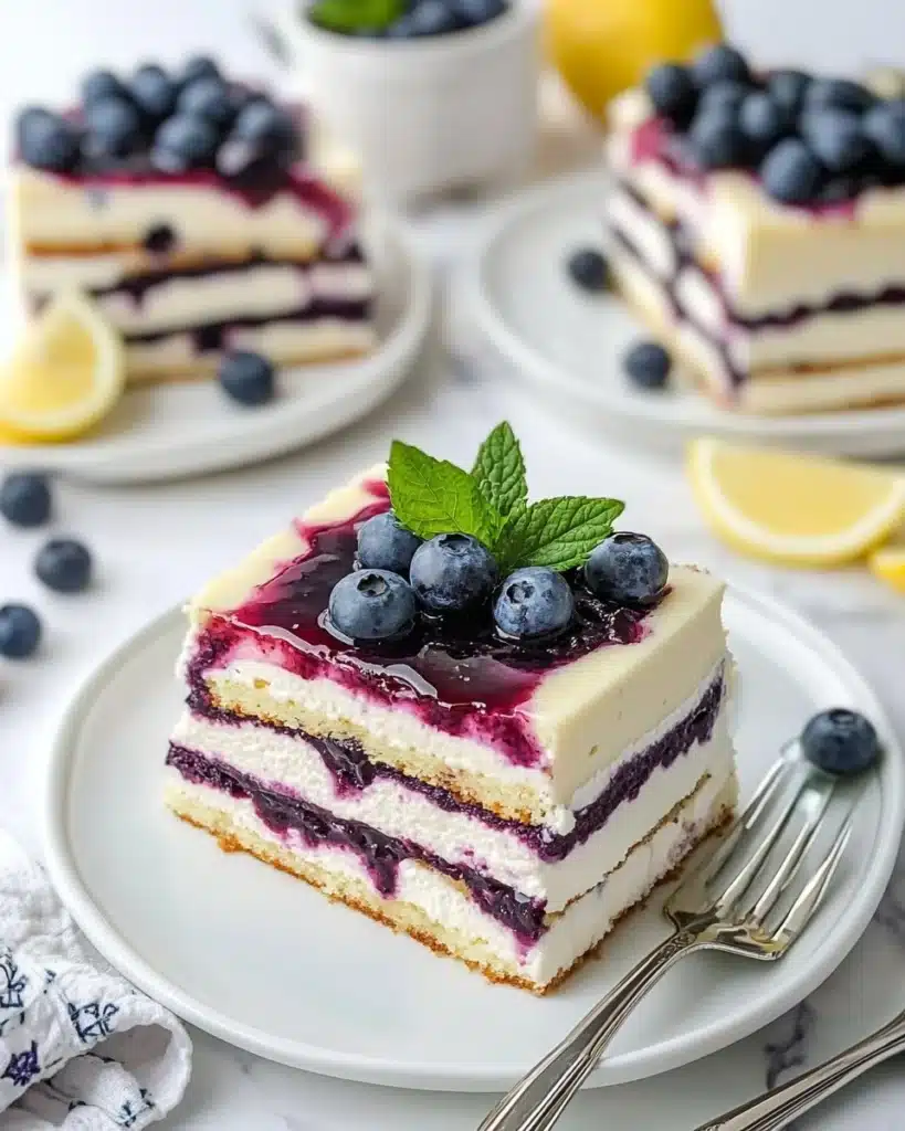 Blueberry Lemon Icebox Cake Recipe