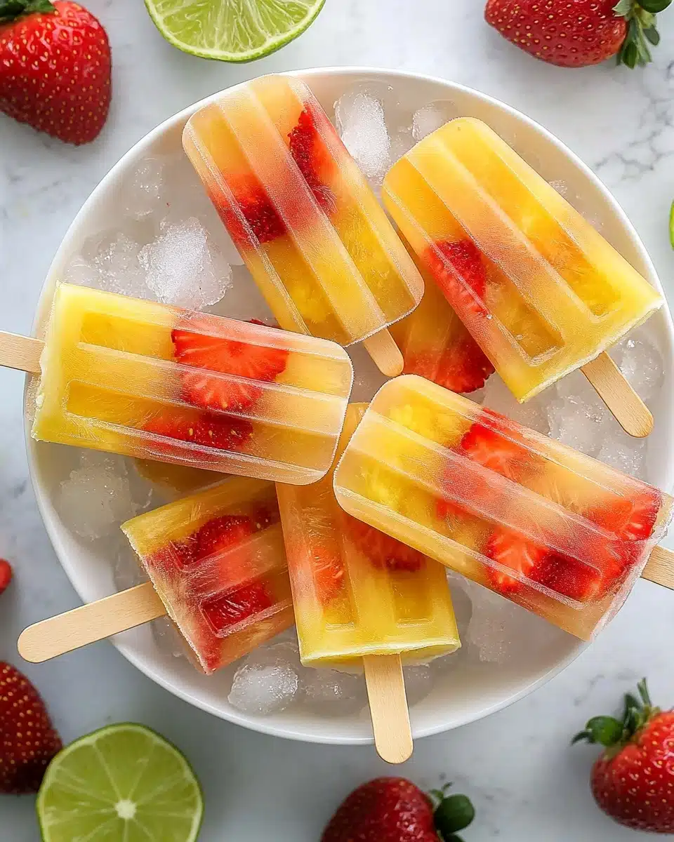 Peach Sangria Popsicles Recipe - Recipe Image