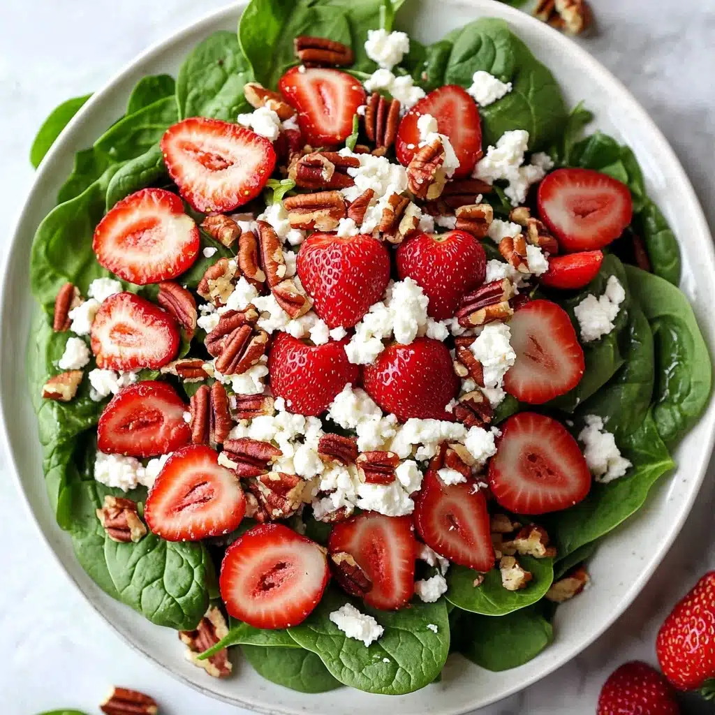 Strawberry Spinach Salad with Goat Cheese Recipe - Recipe Image