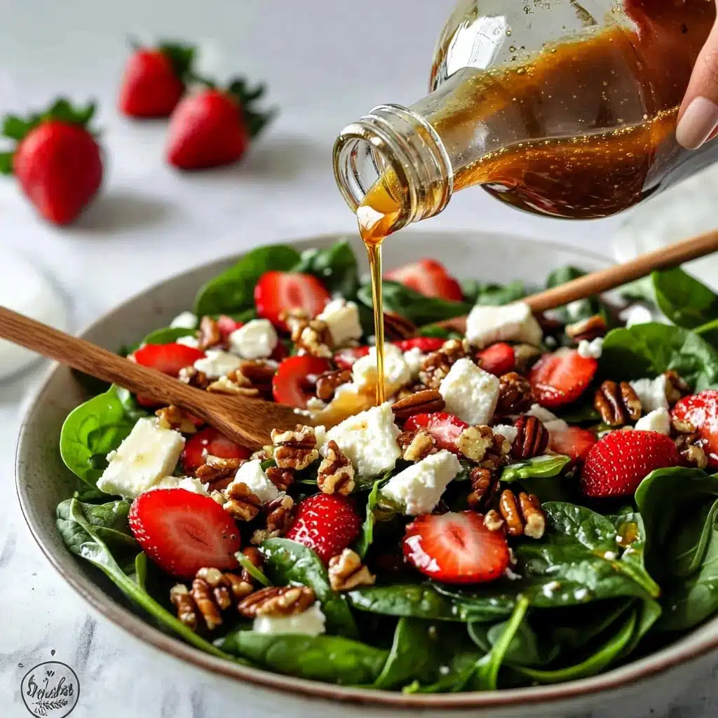 Strawberry Spinach Salad with Goat Cheese Recipe - Recipe Image