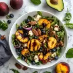 Summer Grilled Peach Salad with Burrata Recipe