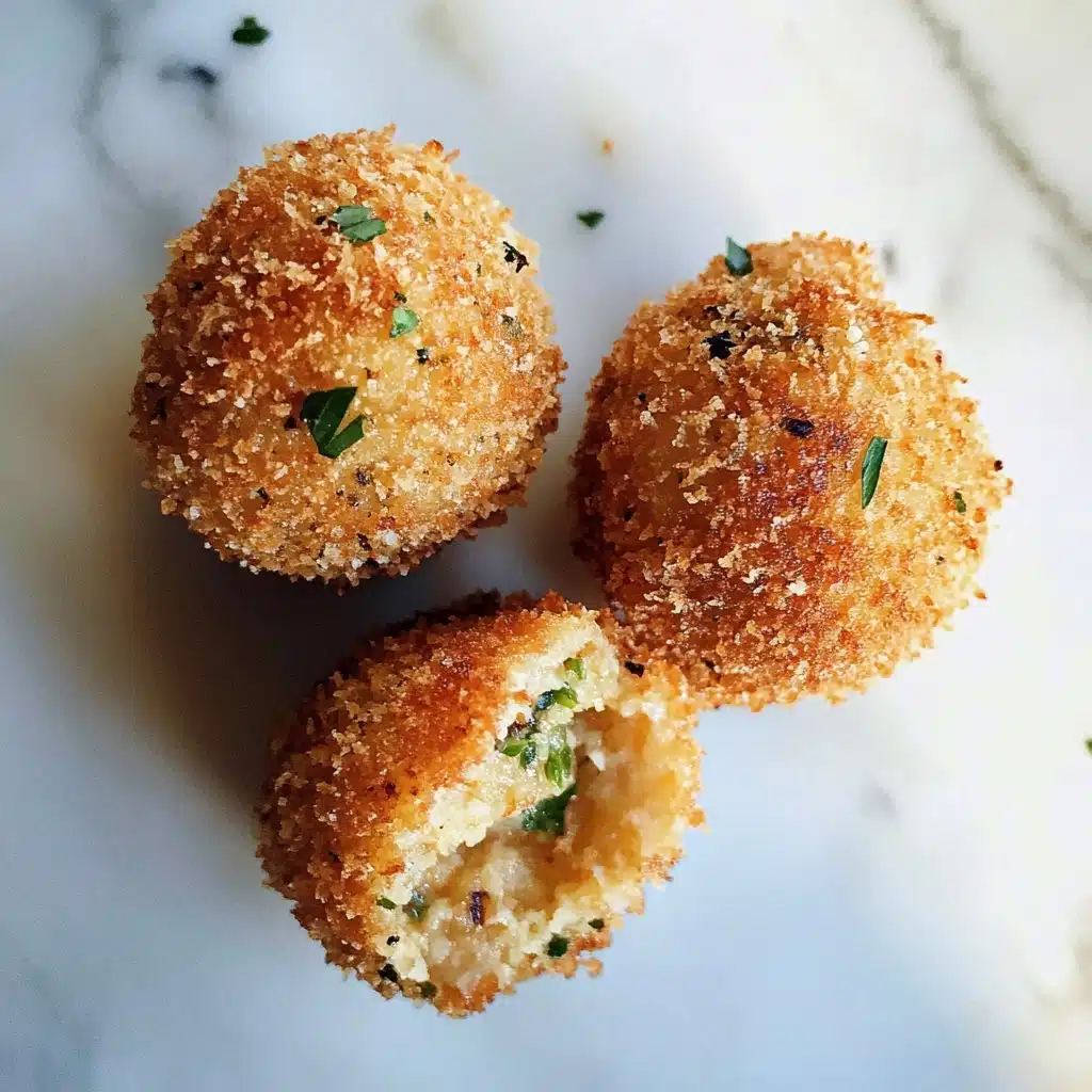 Fried Mashed Potato Balls With Bacon and Cheese Recipe - Recipe Image