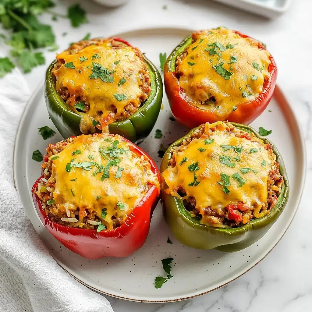 Instant Pot Stuffed Peppers with Ground Beef Recipe - Recipe Image