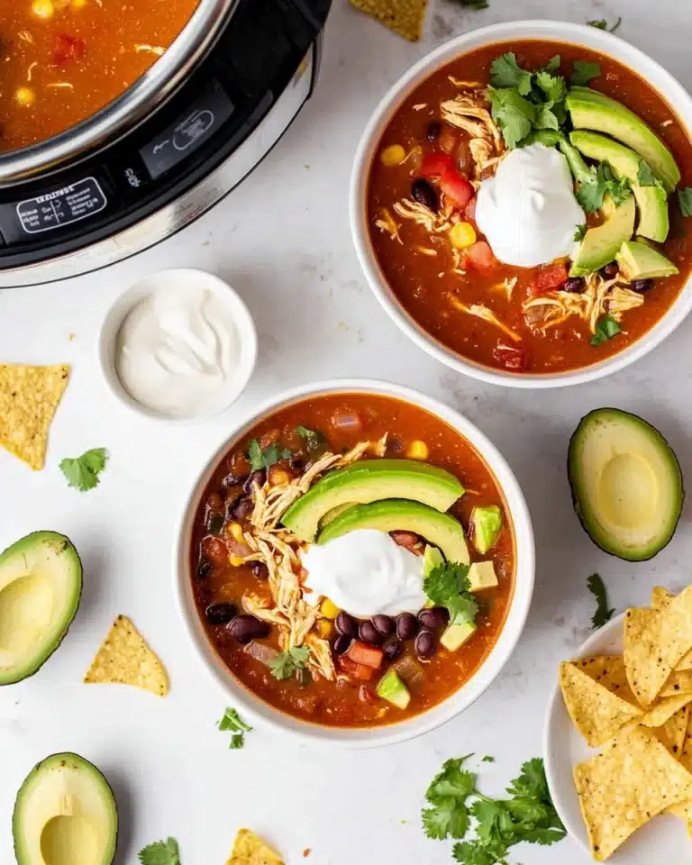 Instant Pot Chicken Tortilla Soup Recipe