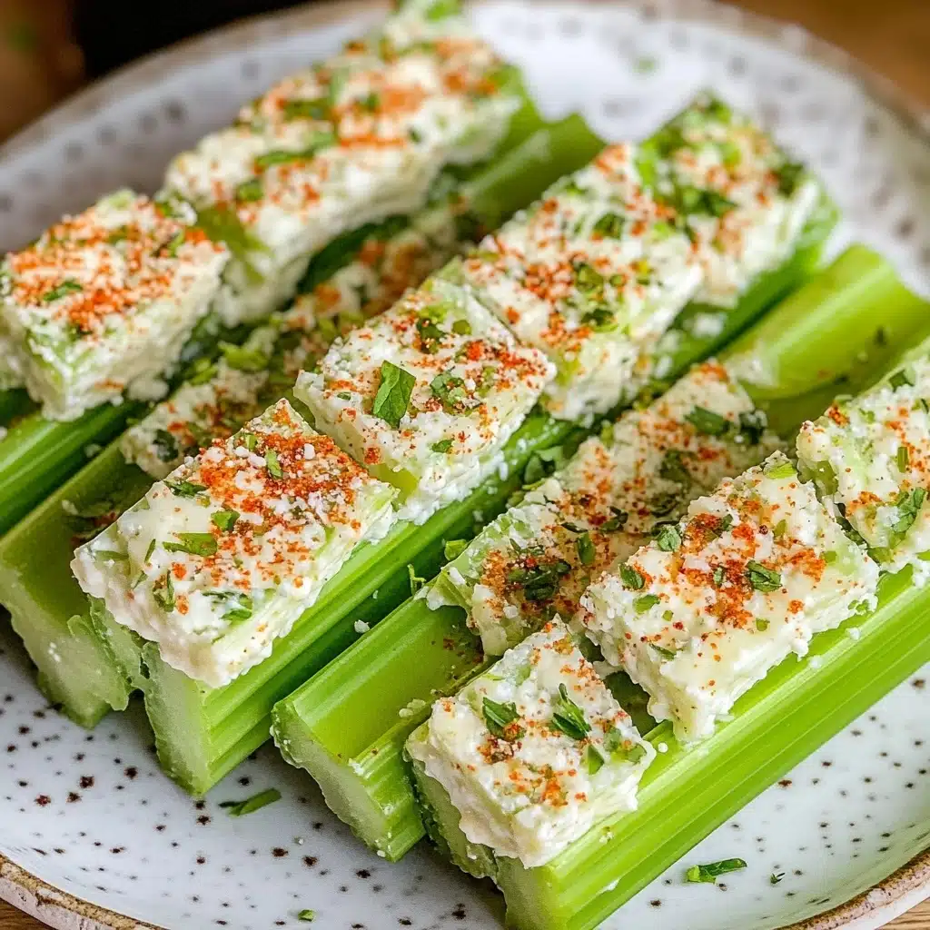 Italian Cream Cheese Stuffed Celery Recipe - Recipe Image
