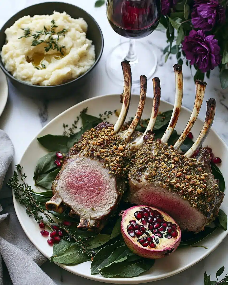 Pistachio Crusted Rack of Lamb Recipe