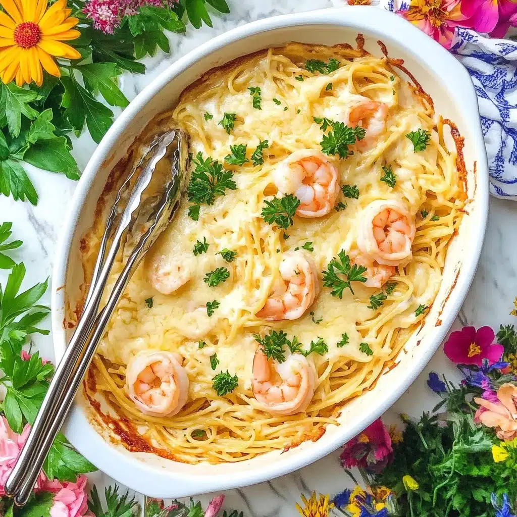 Dump-and-Bake Shrimp Scampi with Linguine Recipe - Recipe Image