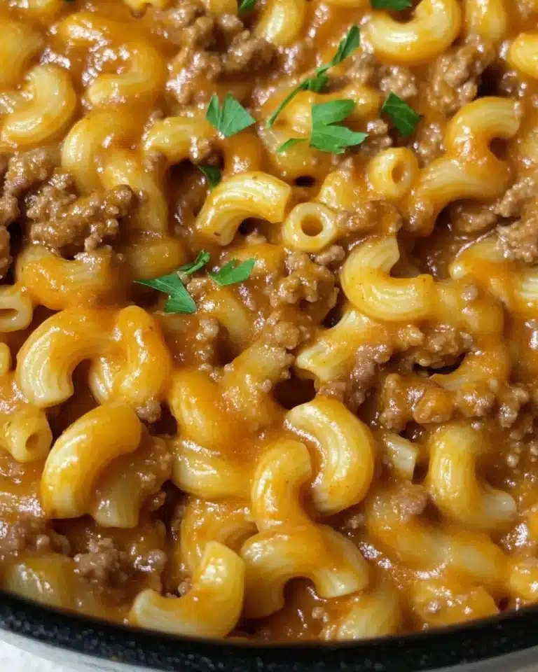 BEST Homemade Cheeseburger Macaroni Recipe