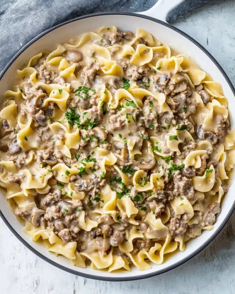 Ground Beef Stroganoff Recipe