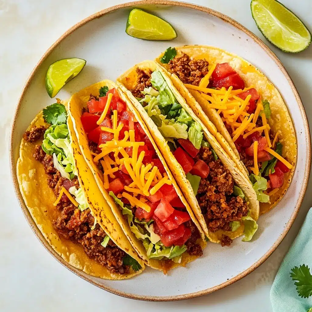Crispy Ground Beef Tacos Recipe - Recipe Image