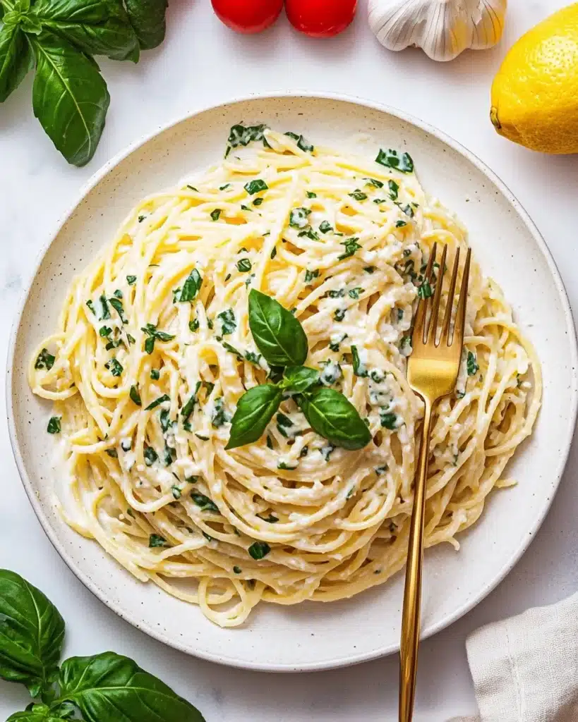 Linguine with Garlic & Herbs Recipe