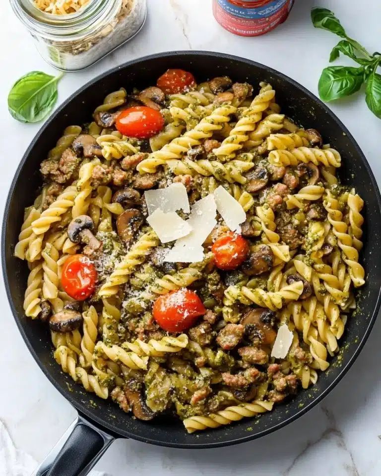 Sausage Pesto Pasta Recipe