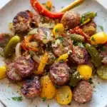 Sheet Pan Smoked Sausage Tortellini Recipe