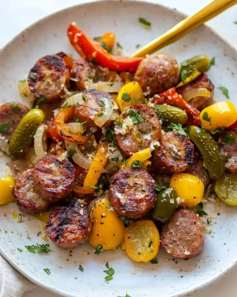 Sheet Pan Smoked Sausage Tortellini Recipe