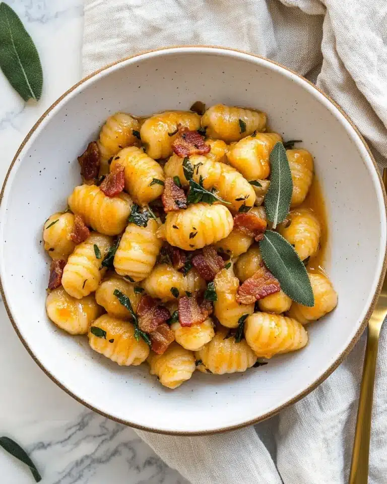 Gnocchi with Creamy Pumpkin Sauce Recipe
