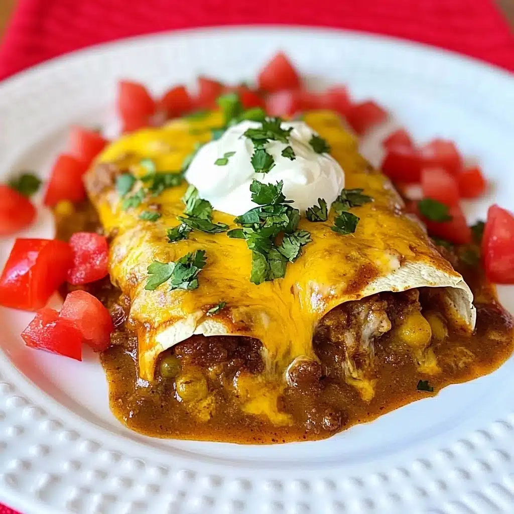 Cheesy Chicken Enchiladas Recipe - Recipe Image